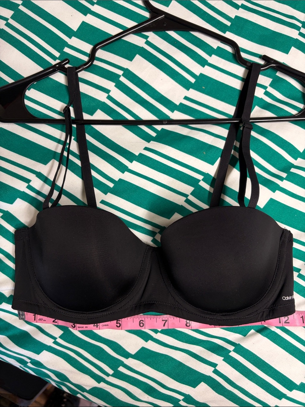 Calvin Klein Black Convertible Strapless Bra with Removable Straps